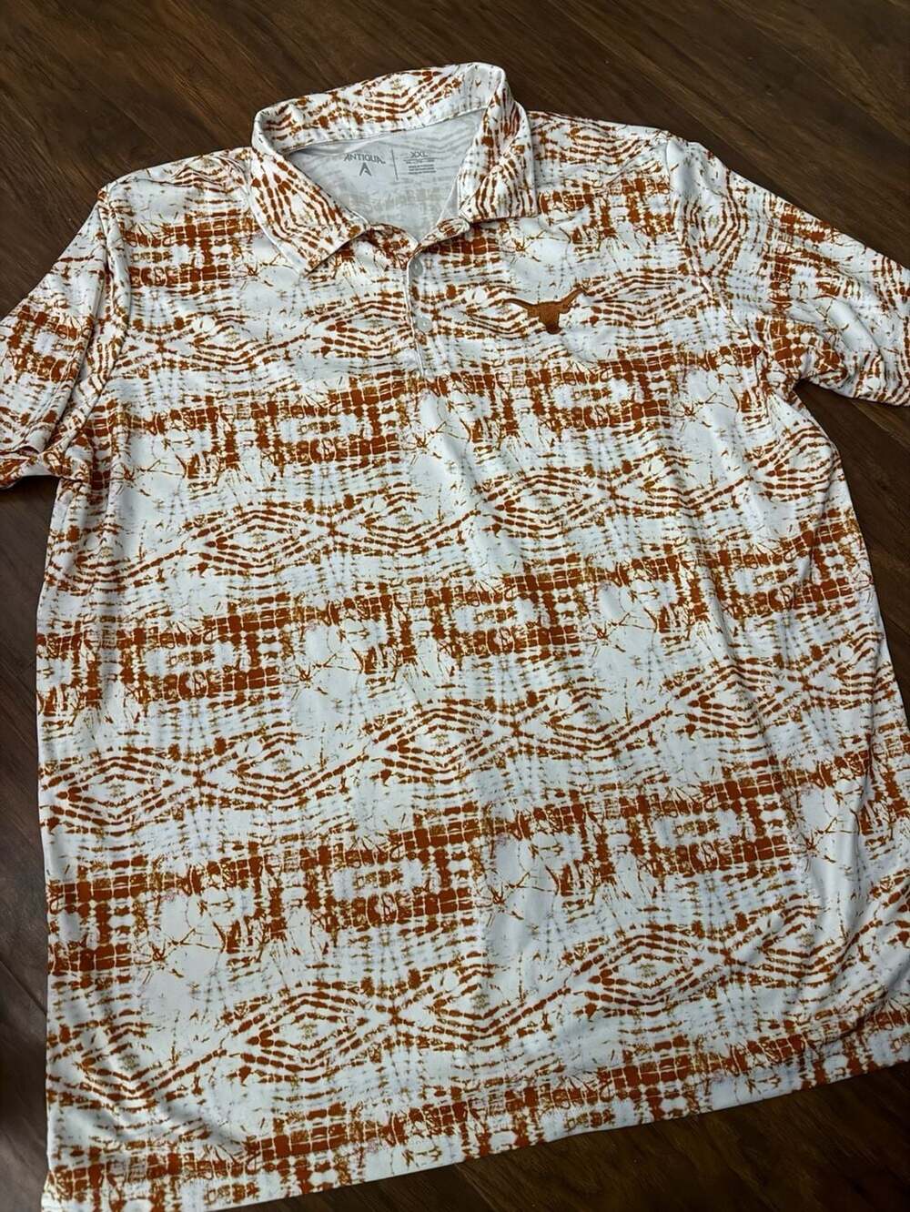 Antigua Texas Longhorns NCAA Tie-Dye Polo Shirt